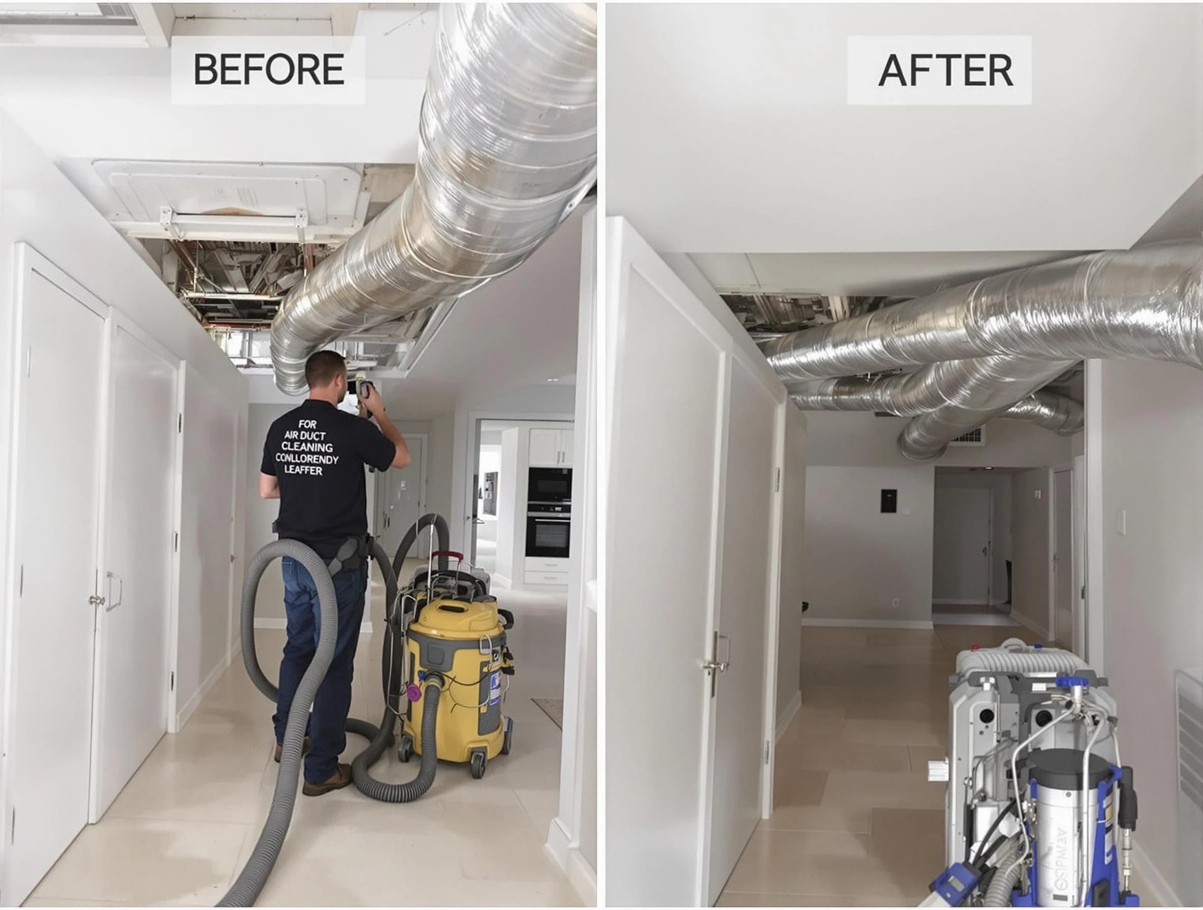Brook Highland Air Duct Cleaning professional performing thorough air duct cleaning in Brook Highland