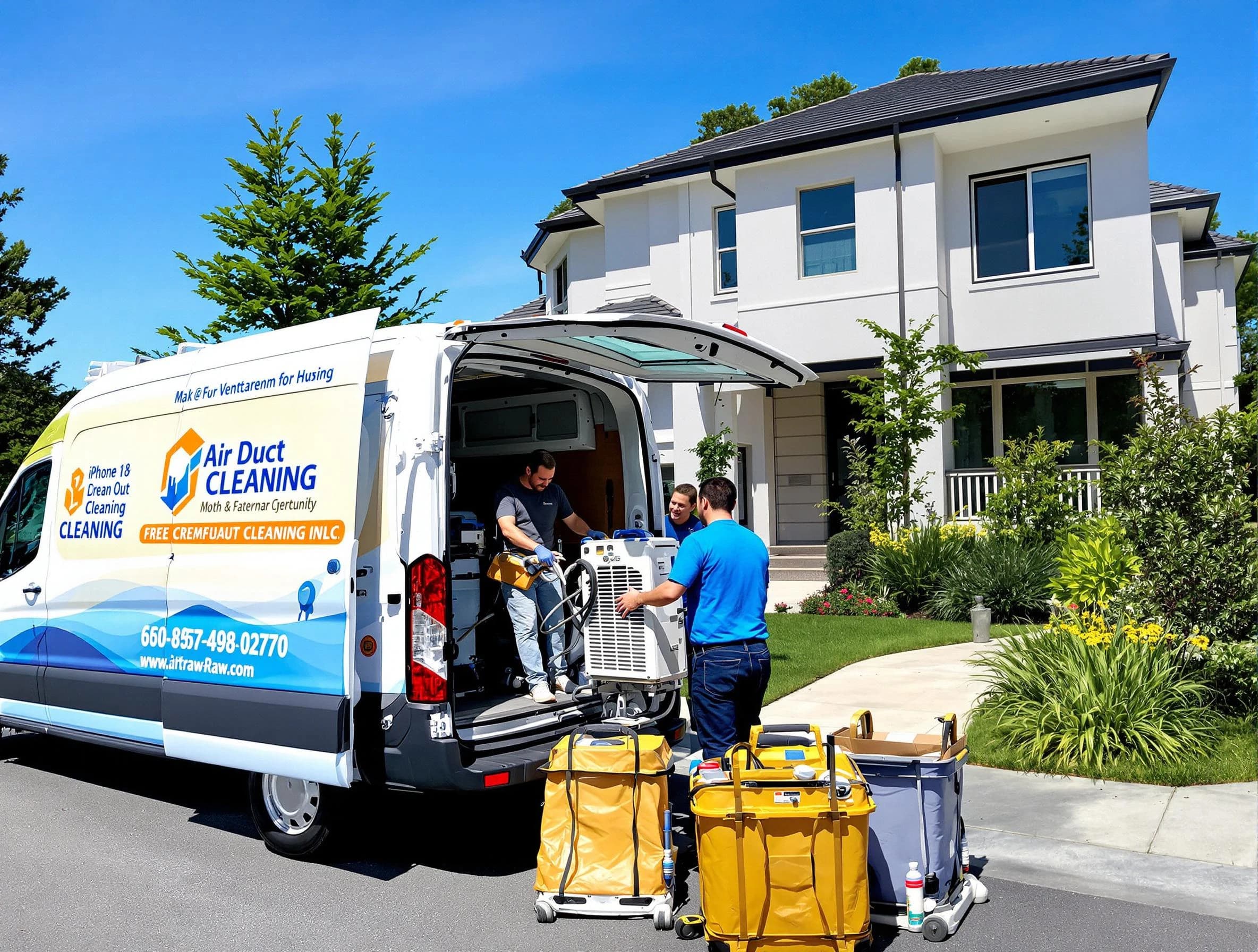 Brook Highland Air Duct Cleaning technician performing professional air duct cleaning in Brook Highland
