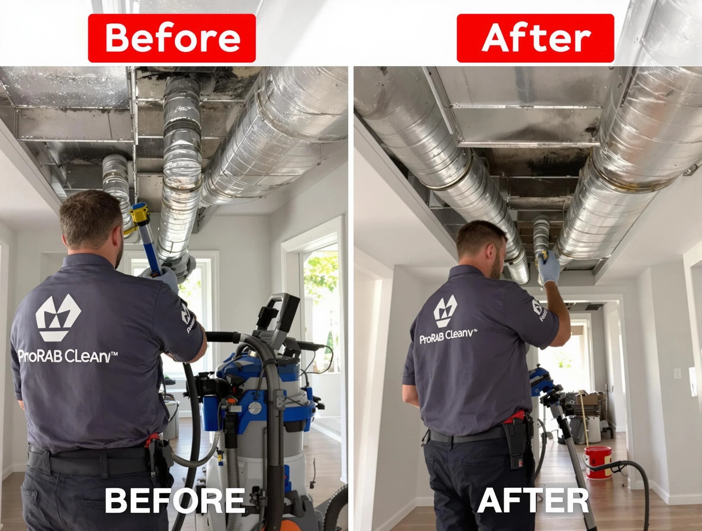 Brook Highland Air Duct Cleaning expert performing thorough residential duct cleaning in a Brook Highland home