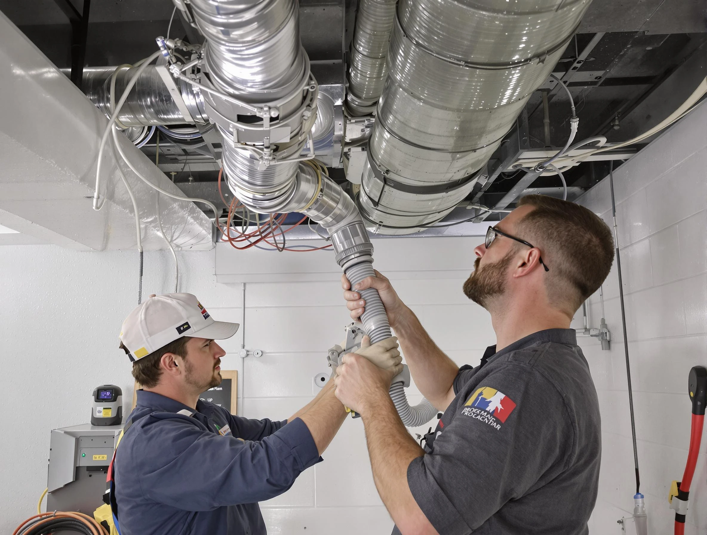 Brook Highland Air Duct Cleaning technician performing thorough AC duct cleaning in Brook Highland