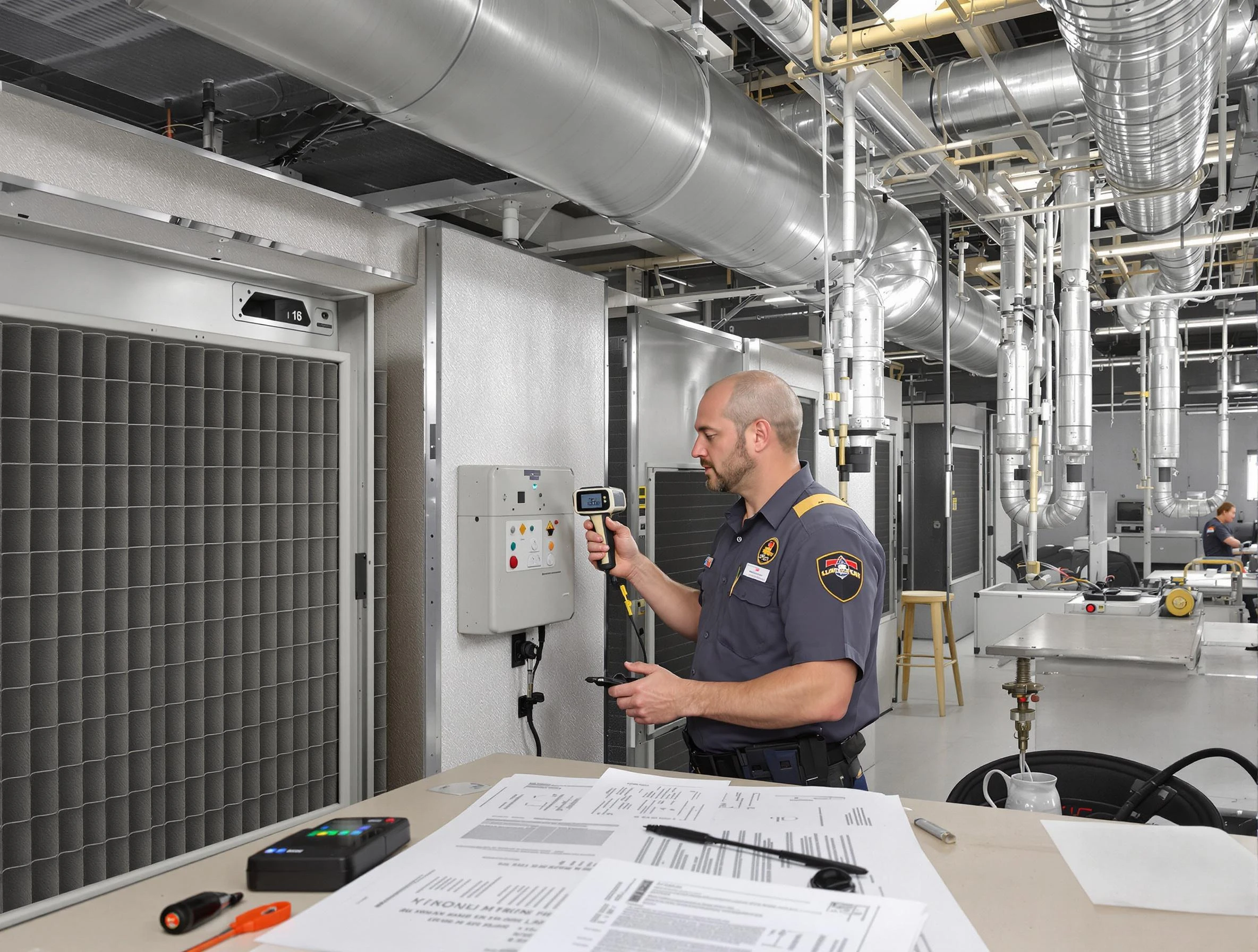 Professional filter system inspection by Brook Highland Air Duct Cleaning in Brook Highland