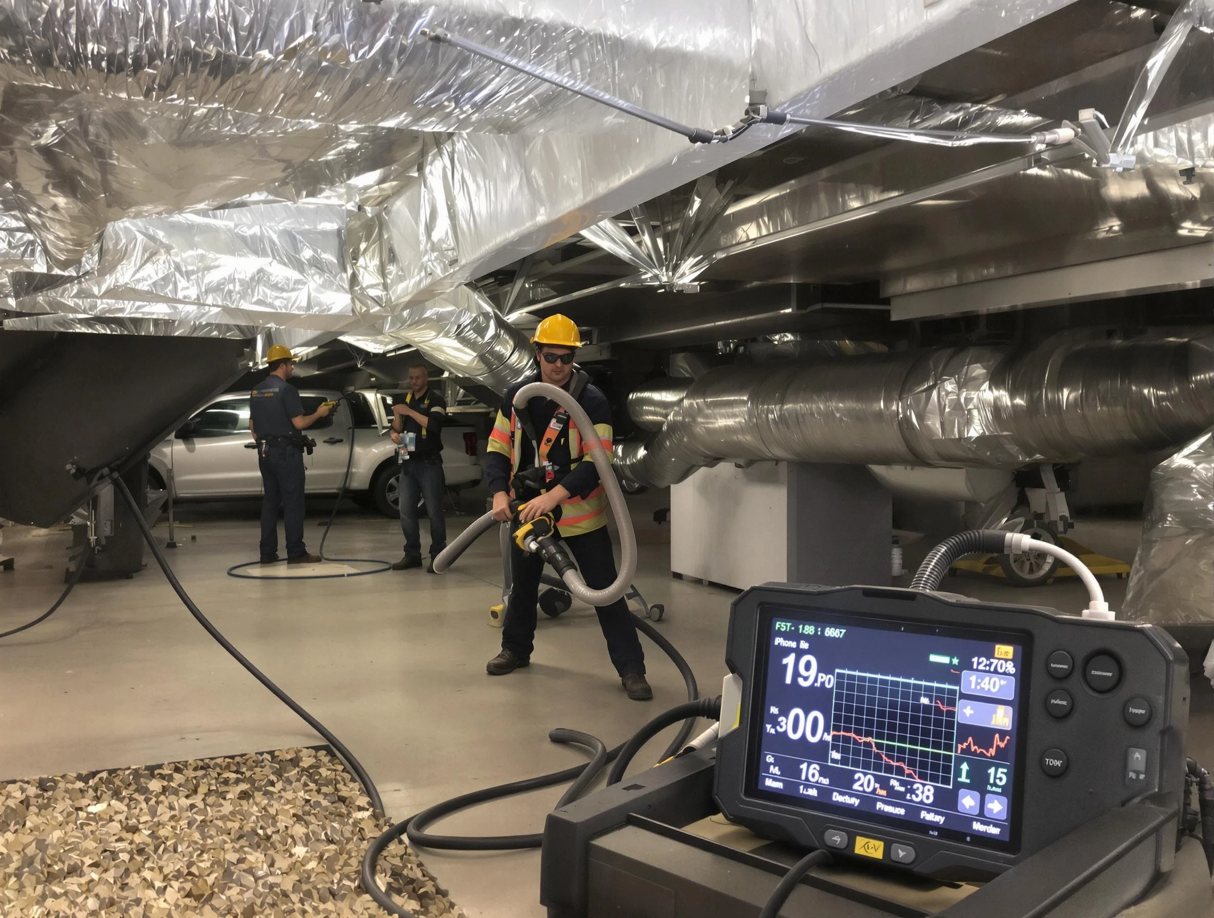 Professional negative pressure duct cleaning by Brook Highland Air Duct Cleaning in Brook Highland